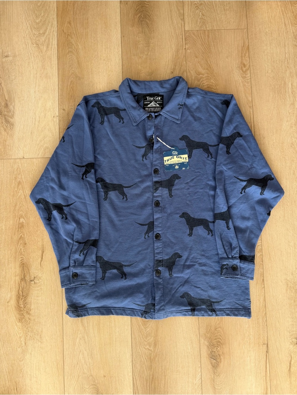 Brand New Vintage True Grit Dog Flannel Jacket. Men’s XL.